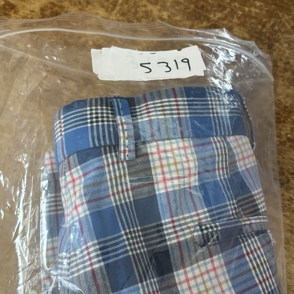 Peter Millar Golf Shorts Mens 40 Blue Plaid Cotton MS15B04 40x9 Casual Weekend - Picture 11 of 11